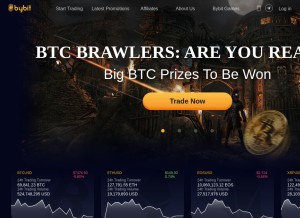 How bybit.com looks like on a tablet such as an iPad.