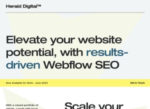 How byherald.com looks like on a tablet such as an iPad.