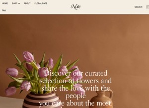 How bynote.com.au looks like on a tablet such as an iPad.