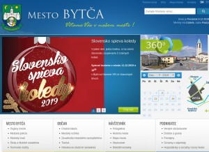How bytca.sk looks like on a tablet such as an iPad.