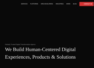 How bytestechnolab.com looks like on a tablet such as an iPad.