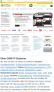 How c-nw.de looks like on a mobile device such as an iPhone.