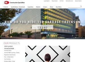 How c-sgroup.com looks like on a tablet such as an iPad.