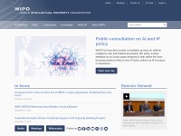 Desktop screenshot for wipo.int