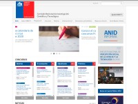 Screenshot of conicyt.cl