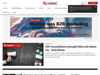 Desktop screenshot for resume.se