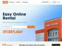 Desktop screenshot for publicstorage.com