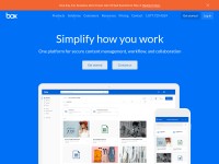 Desktop screenshot for box.com