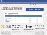 Desktop screenshot for free-iqtest.net