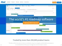 Desktop screenshot for aha.io