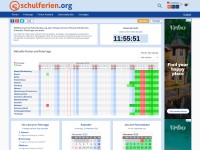 Desktop screenshot for schulferien.org