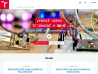 Desktop screenshot for vutbr.cz