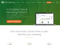 Desktop screenshot for sharpspring.com