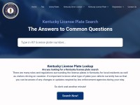 Desktop screenshot for kentuckylicenseplate.com