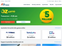 Desktop screenshot for ozlotteries.com