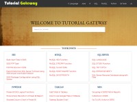 Desktop screenshot for tutorialgateway.org