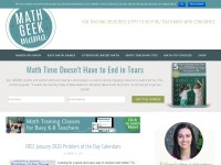 Desktop screenshot for mathgeekmama.com