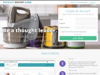 Desktop screenshot for productreportcard.com