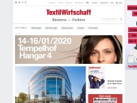 Desktop screenshot for textilwirtschaft.de