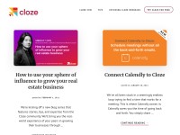 Desktop screenshot for blog.cloze.com