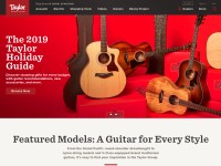 Desktop screenshot for taylorguitars.com