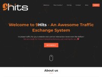 Desktop screenshot for 9hits.com