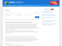 Desktop screenshot for mehr-tanken.de