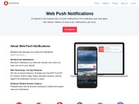 Desktop screenshot for pushpad.xyz