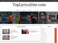 Desktop screenshot for toplyricssite.com