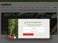 Desktop screenshot for johnnyseeds.com
