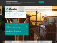 Desktop screenshot for metrohm.com
