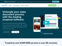 Desktop screenshot for proposify.com