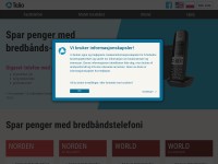 Screenshot of telio.no