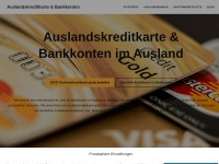 Desktop screenshot for auslandskreditkarten.com