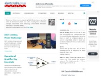 Desktop screenshot for electronics-notes.com