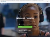 Desktop screenshot for magix.com