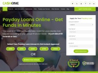 Desktop screenshot for cashone.com