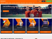 Desktop screenshot for betsson.com