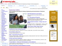 Desktop screenshot for engineeringtoolbox.com