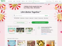 Desktop screenshot for evite.com