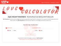 Desktop screenshot for tr.love-calculator.site