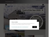 Desktop screenshot for daimler.com