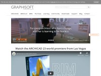 Desktop screenshot for graphisoft.com
