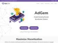 Desktop screenshot for adgem.com