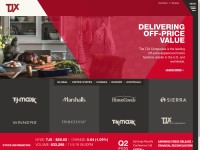 Desktop screenshot for tjx.com