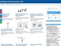 Desktop screenshot for womensbodybuildingtips.com