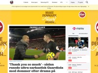 Desktop screenshot for tv3sport.dk