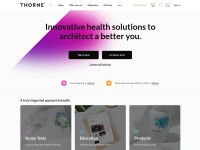 Desktop screenshot for thorne.com