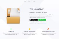 Desktop screenshot for theunarchiver.com