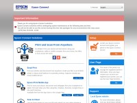 Desktop screenshot for epsonconnect.com